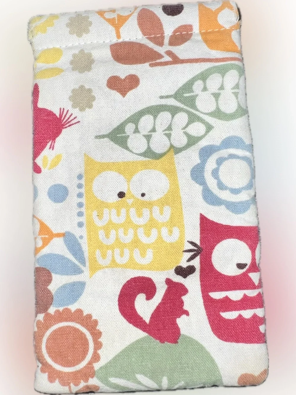 🍄 Colorful Forest Animal Print Fabric Eyeglasses Pouch Wallet